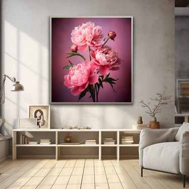 Tableau Floral Pivoines